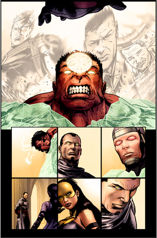 Illustration for article titled See Machine Man use his head (literally) in this exclusive art preview of Marvel's Hulk!